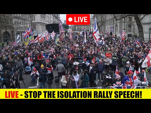 🚨LIVE: Stop Tommy Robinson Isolation Speech From London!