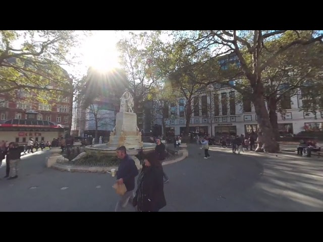 Leicester Square Walking London UK Oct19 3D VR 180 VR180 Virtual Reality Travel Tourism Tour