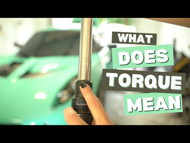 What is a "Torque Spec"?