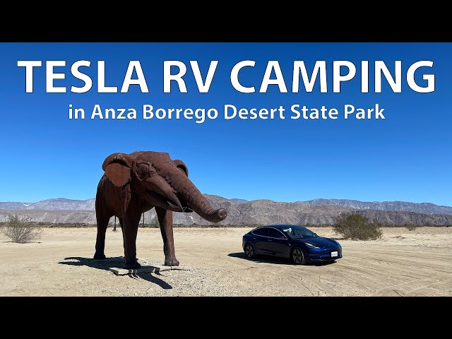 Tesla RV Camping in Anza Borrego Desert State Park (HDR)