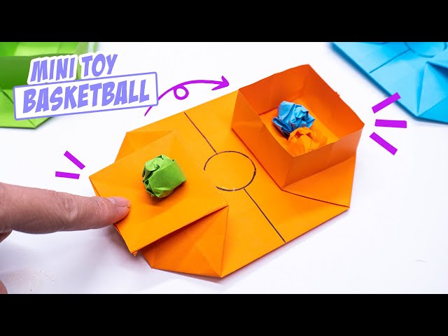 Easy origami moving paper toys || Mini toy basketball pop it