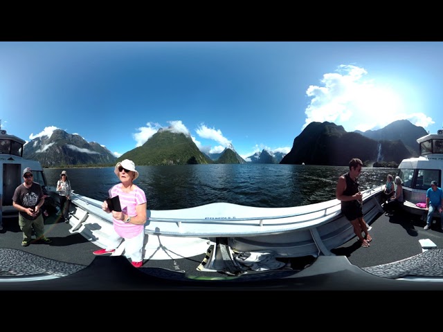 New Zealand - Milford Sound -Boat Trip - 2020 - Video - yi 360 VR 4k - 1/10