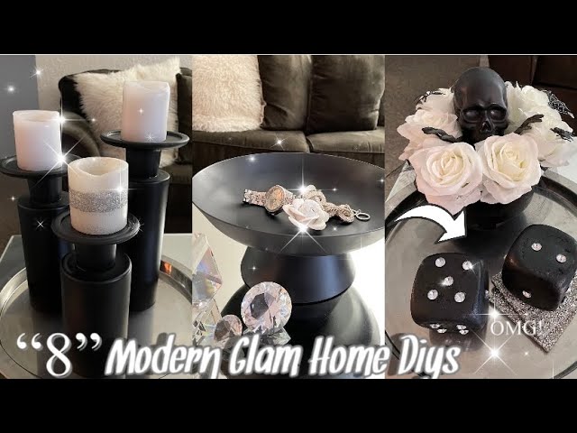 2021 DIY Dollar Tree Modern Glam / Room Decor Ideas…affordable and so easy, anyone can do it!