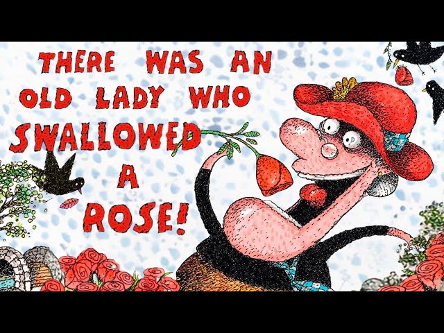 👵🏼 There Was An Old Lady Who Swallowed A Rose! 🌹 Kids Book Valentine's Day Short Funny Read Aloud