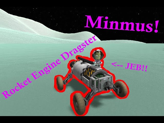 KSP Rocket Dragster On Minmus!