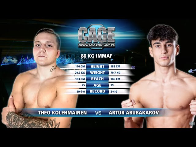 CAGE 64: Kolehmainen vs Abubakarov  (Complete MMA Fight)