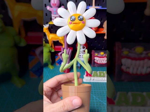 3D Printed Unexpected Valentine's Daisy