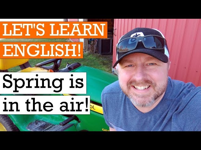 It's Spring! Let's Learn English Outside! An English Lesson about the Season of Spring