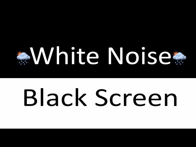 White Noise Black Screen No Ads | 12 Hours of Continuous Sound for Deep Sleep, Focus & Stress Relief