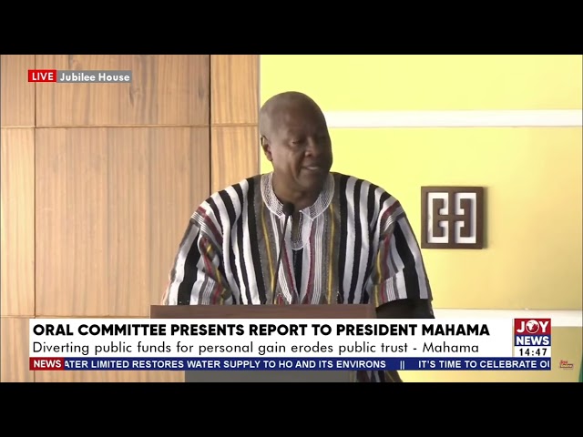 ORAL Report: Ghana is no longer a safe haven for corruption - John Mahama