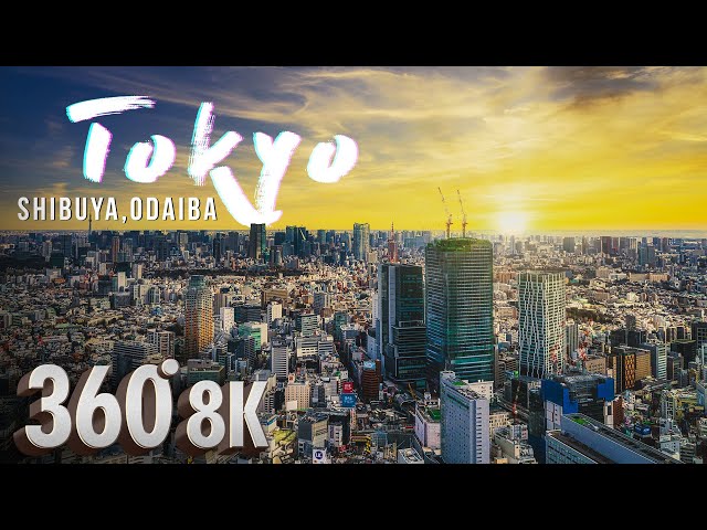 Tokyo 2021, Shibuya & Odaiba - 8K 360° VR Guided Virtual Travel | Oculus Quest 2