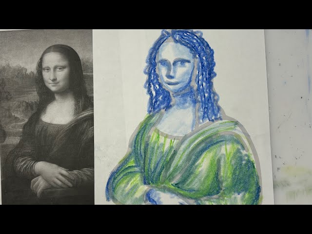 Mona Lisa soft pastel