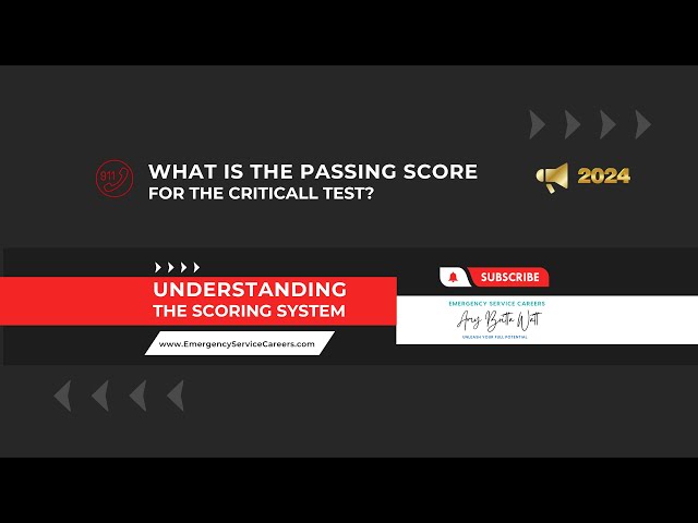 What is the Passing Score for the CritiCall Test in 2024?