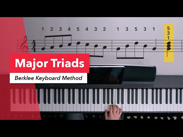 Berklee Keyboard Method: Major Triads | Basic Piano Tips for Beginners | Rebecca Cline