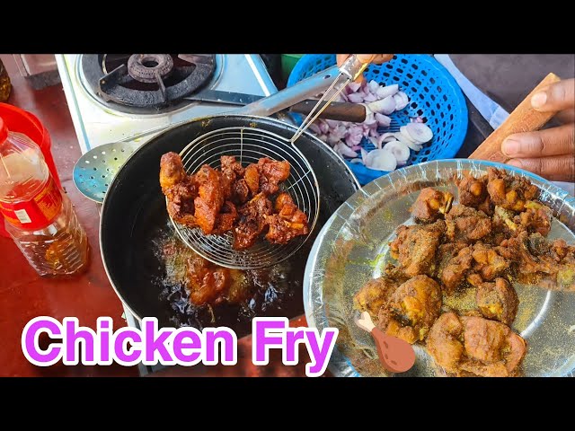 आज बाजार में Chicken Fry खाने गए || Full Recipe Desi Village Style