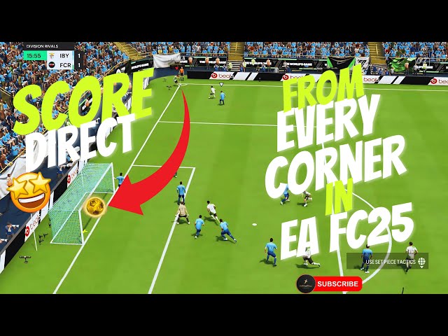 How to Score Directly from a Corner in FC 25! Secret Pro Tips Revealed! #CornerGoal #ProTips #Skill