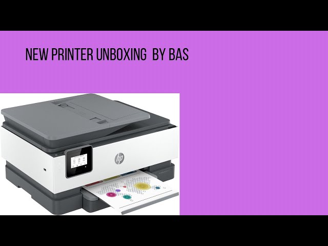 HP OfficeJet printer unboxing