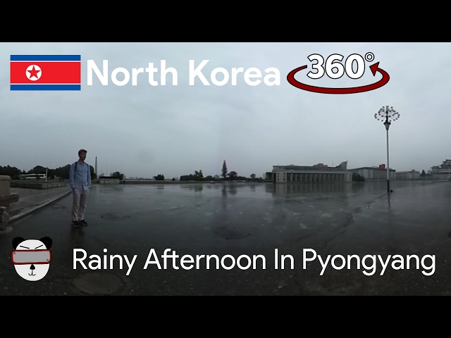 🇰🇵 360° Inside North Korea: Rainy Afternoon (비오는 오후 평양) | Pyongyang, North Korea