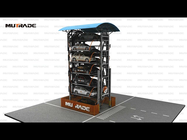 Most Space-Saving Vertical Rotary Parking System ARP Animation video