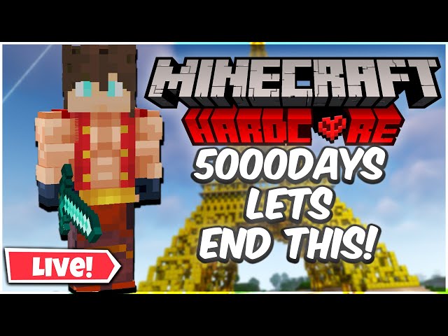 Lets End What we Started!! Minecraft Hardcore Live! 5000 Days