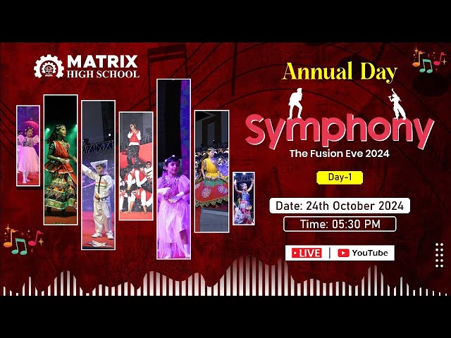 LIVE: Symphony 2024 | Day-1 of Annual Function | Matrix High School Sikar | Residential Campus