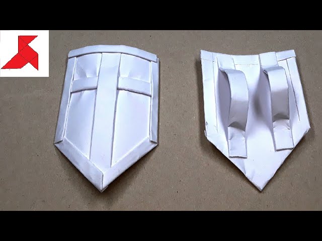 DIY 🛡️ - How to make a SHIELD from A4 paper