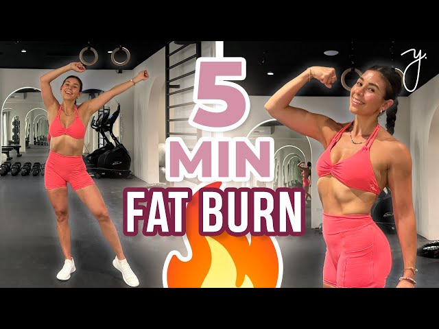 5 MINUTE CARDIO for Fat Loss! Full Body, No equipment Workout