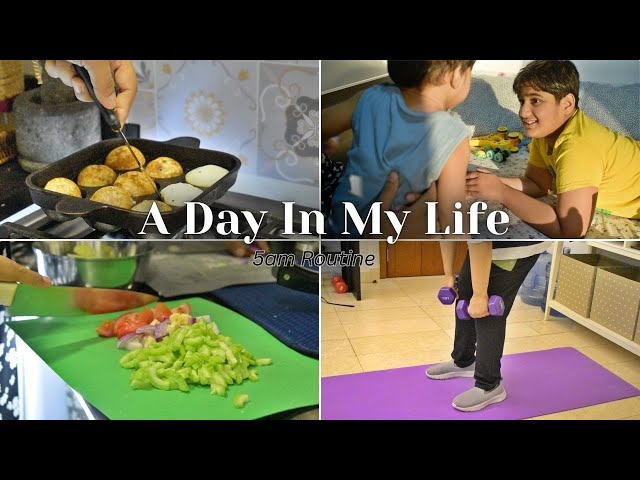 My 5am Routine as a MOM of 3 | A Day In My Life | Simple Lunch Preparation | Paniyaram | Egg Burji