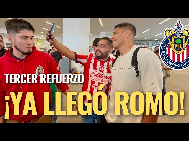 🚨¡REFUERZOS CHIVAS: Luis ROMO ya está en GDL! Imágenes y PALABRAS del ROJIBLANCO 🚨