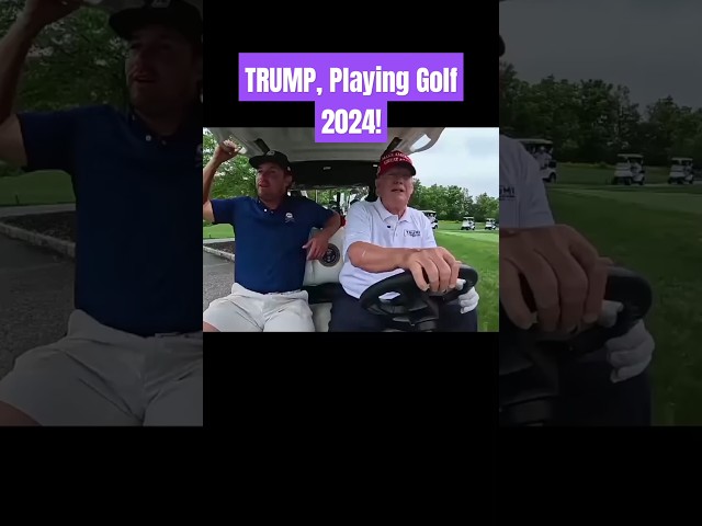 TRUMP, Playing Golf 2024! #trump #donaldtrump #usa #uselection #usanews #viralvideo #kamalaharris