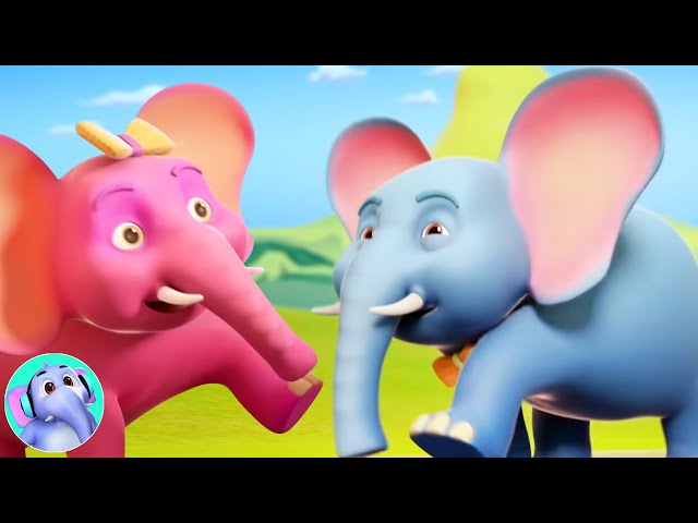 🔴 Ek Mota Hathi, एक मोटा हाथी + Non Stop Best of Elephant Cartoon Rhymes for Children - LIVE