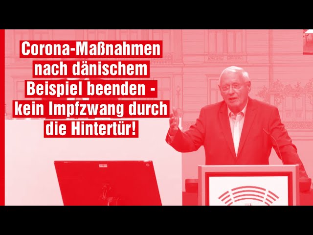 Oskar Lafontaine: Corona-Maßnahmen nach dänischem Beispiel beenden und kein Impfzwang!