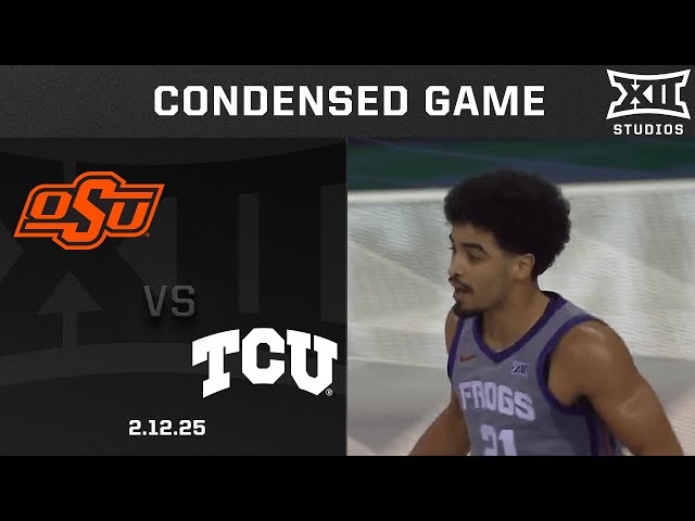 Oklahoma State vs. TCU Condensed Game | 2024-25 Big 12 Men's Basketball