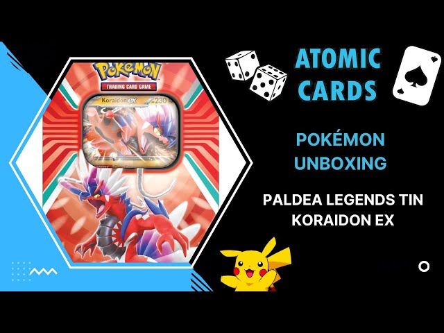 Pokémon Opening - Paldea Legends Tin: Koraidon ex