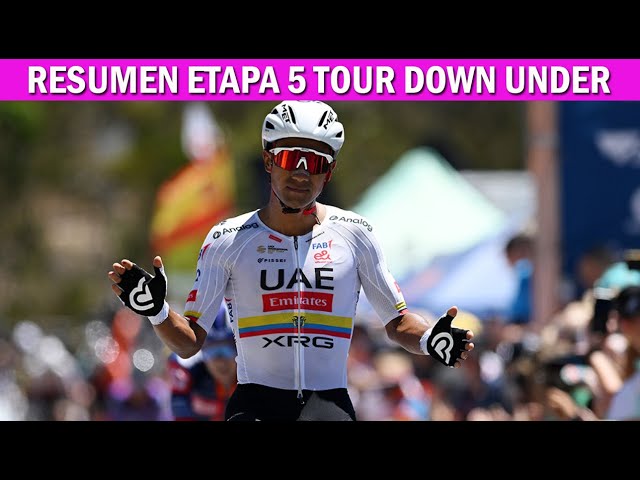 RESUMEN Etapa 5 Tour Down Under 2025 | Diego Pescador | Esteban Chaves | Higuita | #TourDownUnder