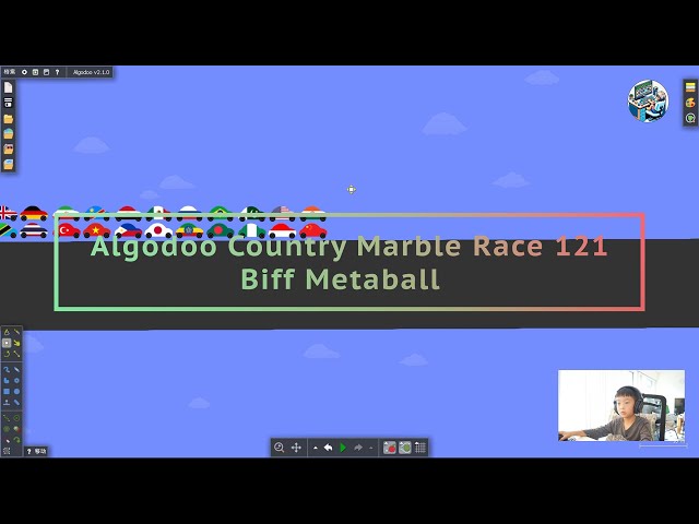 Algodoo Country Marble Race  121