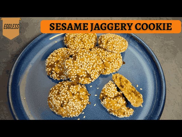 Til and Gud Cookie | Sesame seed Jaggery Biscuit No Maida, No Butter