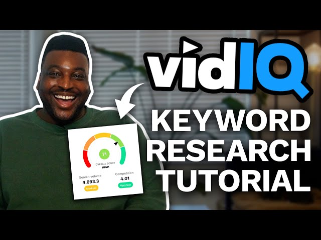 How to Find the Best Keywords for YouTube Videos with VidIQ | NEW 2024 Tutorial