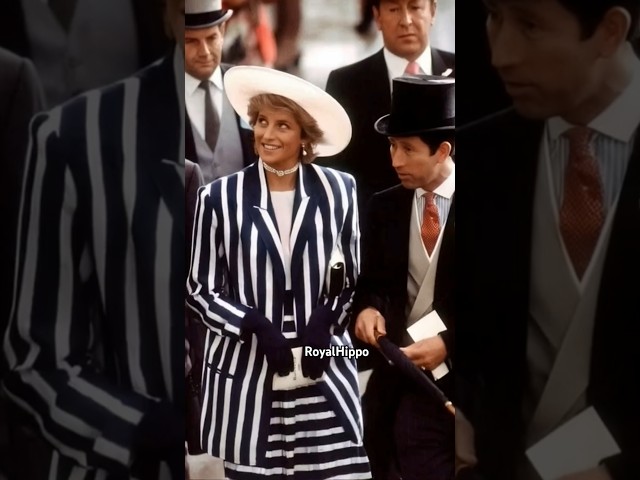 Lady Diana and King Charles Ascot 1987 #royal #love #dianaprince #diana #ascot #horse #kingcharles