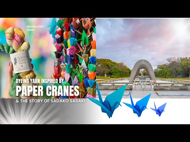 Origami Paper Crane Inspired Yarn | Lauren's Lab Episode 26