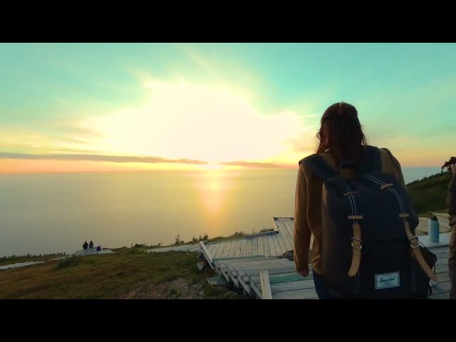 Sunset on the Skyline Trail Cape Breton Nova Scotia VR 180 Video