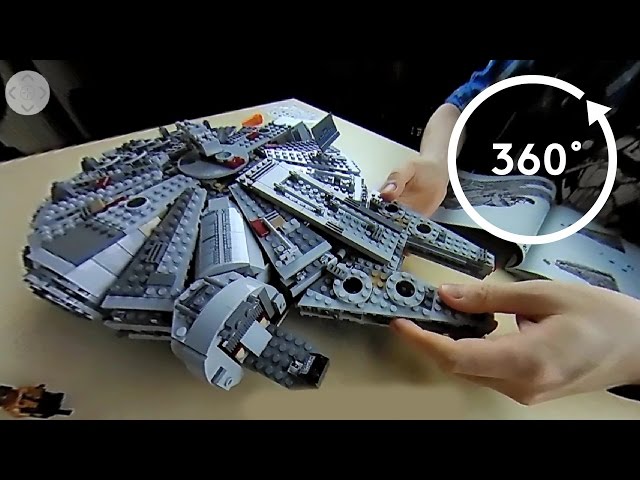 Lego Star Wars 75105: Millenium Falcon speed build in 4K 360°