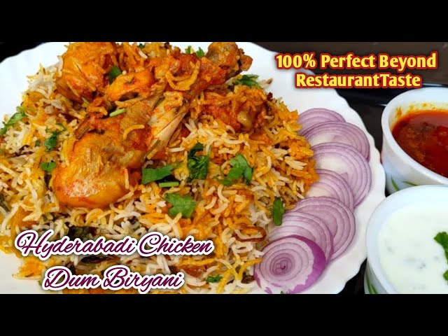 Perfect Hyderabadi Chicken Dum Biryani |100% perfect Beyond restaurant taste |