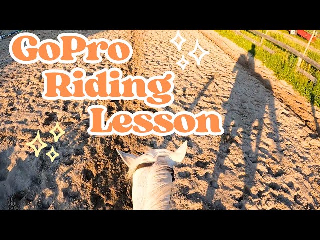 GOPRO HORSE JUMPING LESSON | Horse Riding Vlog