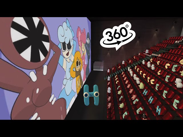 Alphabet lore 360°- CINEMA HALL | Letter H react to Alphabet Lore meme #2  |VR/360° Experience