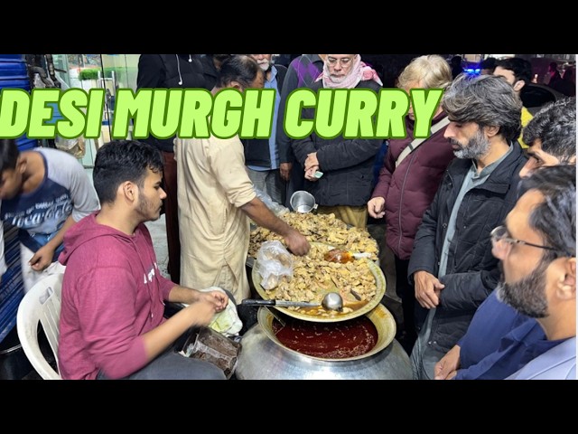 Rs 200 Desi Murgh Curry in Huge Portions! 😍 Amjad’s Desi Murgh & Shorba Nafa Point