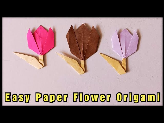 Easy Paper flower Origami | Step By Step Tutorial