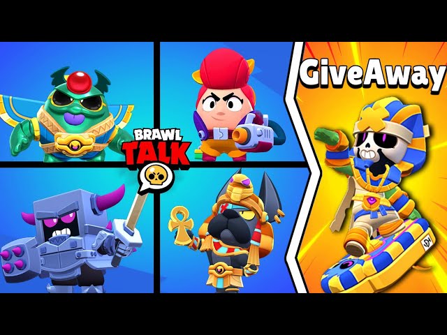 Egg Pam 😳?! All New Skins from Brawl Talk #PharaollieGiveaway #BrawlTalk