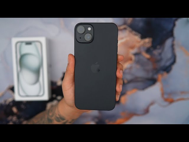 iPhone 15 Plus Black Unboxing & Setup