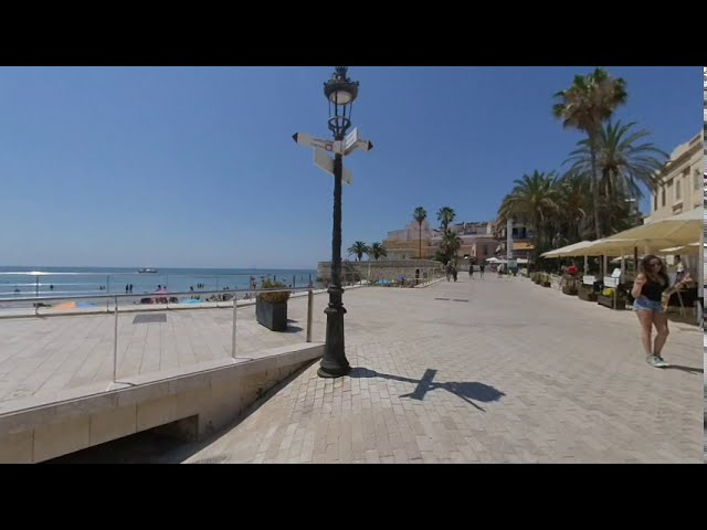 Beautiful beach of Sitges #vr180 stereoscopic 3d